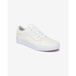 Vans Wall Old Skool White Pink UV Glitter Sneakers Shoes Girls Big Kid 6